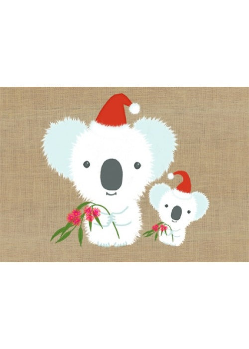 Card Xmas Two Koalas