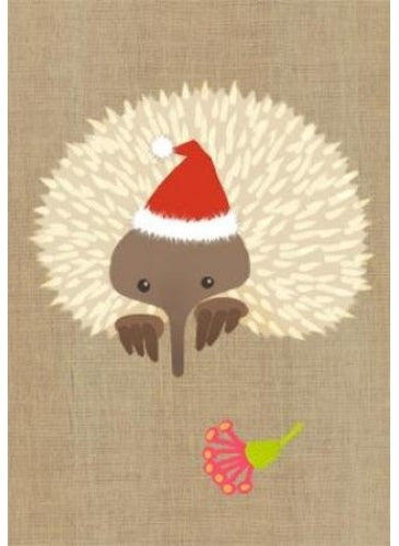 Card Xmas Echidna
