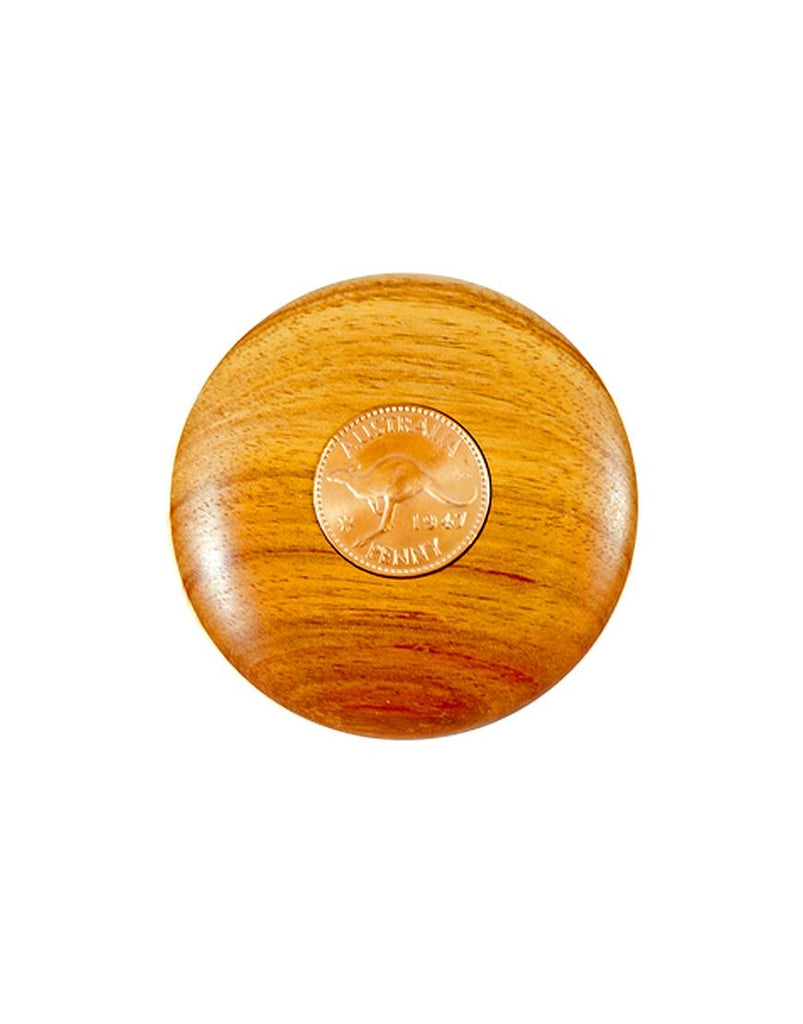 Timber Paper Weight with Penny