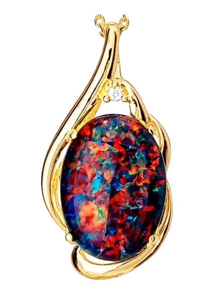 Gold Pendant Triplet 1813