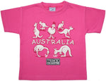 Kids TS Kangaroo Emu Glow