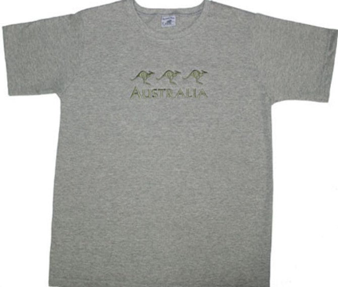 Adult TS embroid 3 Kangaroos
