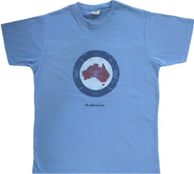 Adult T-shirt Australia Map Circle