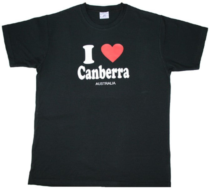 Adult T-shirt I Love Canberra
