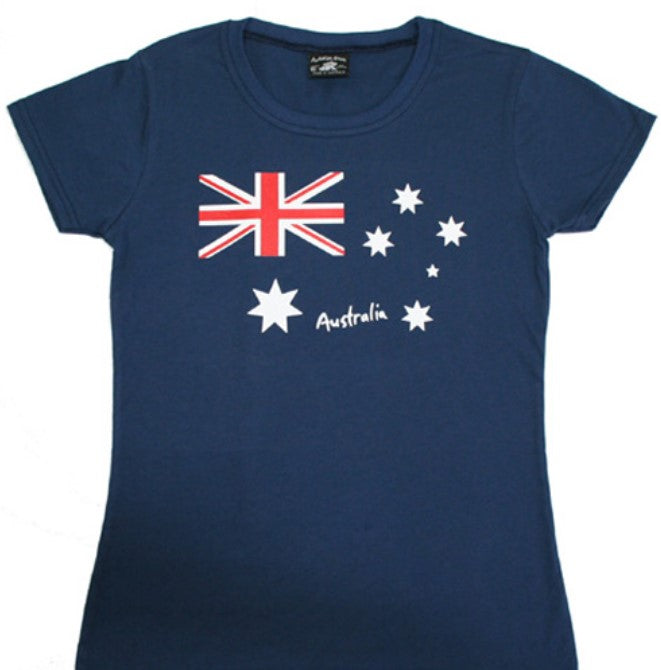 Ladies T-shirt Australian Flag