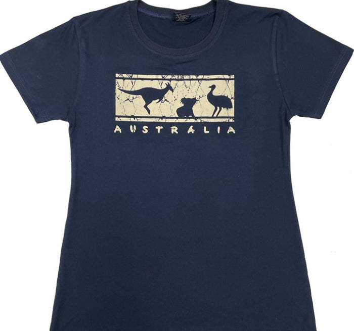 Ladies T-shirt 3 Line Scratchy