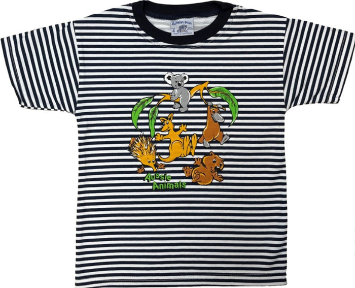Kids TS Aussie Animals Tumbling STRIPE
