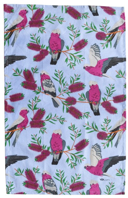 Teatowel Galah Blue