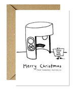 Card Christmas Bus Stops