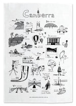 Tea towel Canberra A-Z