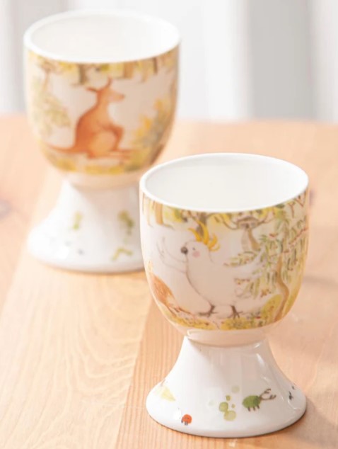 Barney Egg Cups Bushland Set4