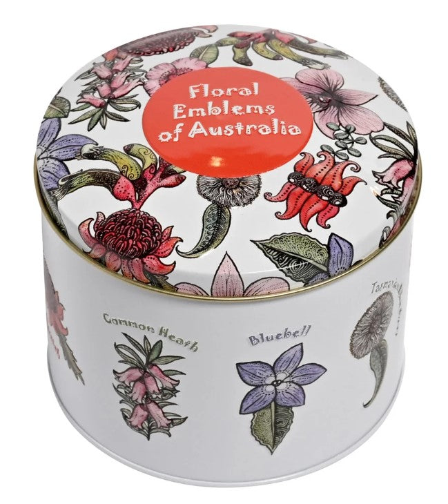 Tin Floral Emblems Milk Choc Fruit and Nut
