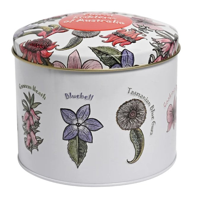 Tin Floral Emblems Milk Choc Fruit and Nut