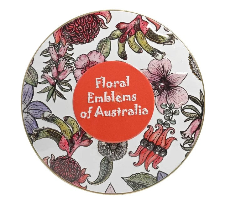 Tin Floral Emblems Milk Choc Fruit and Nut