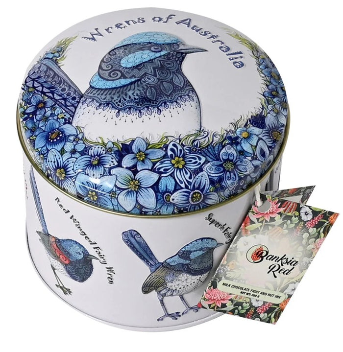 Tin Wrens Milk Choc Fruit and Nut