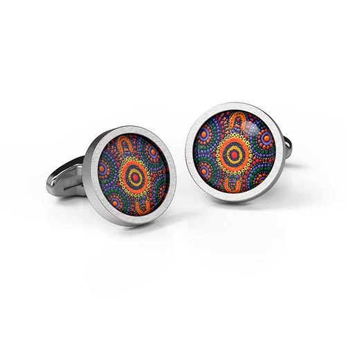 Cufflinks Rnd Sisters Picking Aboriginal