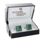 Cufflinks Square Sisters Picking Aboriginal