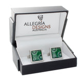Cufflinks Square Sisters Picking Aboriginal