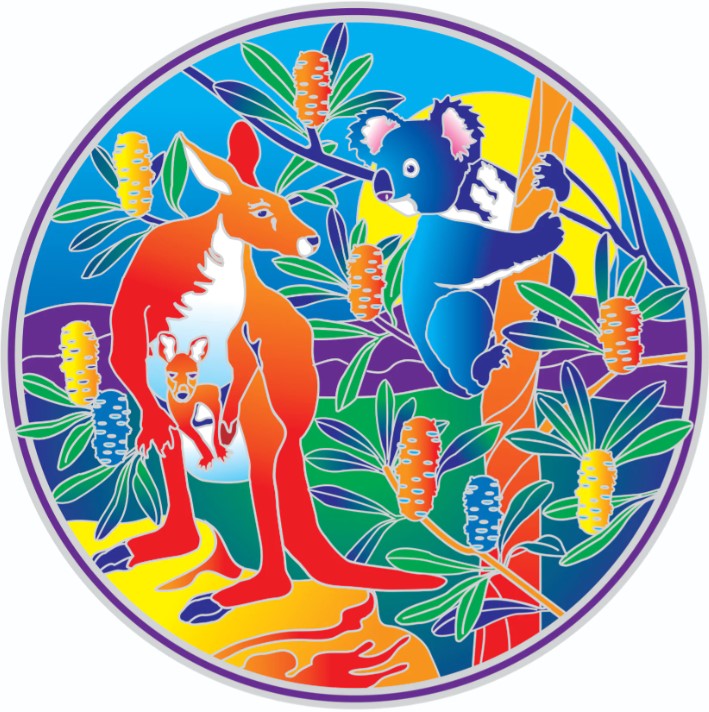 Sunseals Kangaroo and Koala