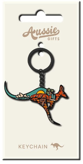 Keychain Kanga Sunset Enamel