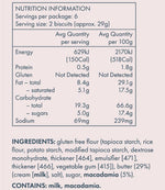 Gluten Free Shortbread Macadamia