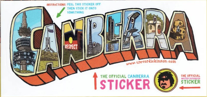 Sticker Canberra Word