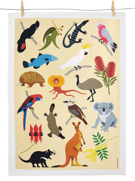 Teatowel Aussie Wildlife