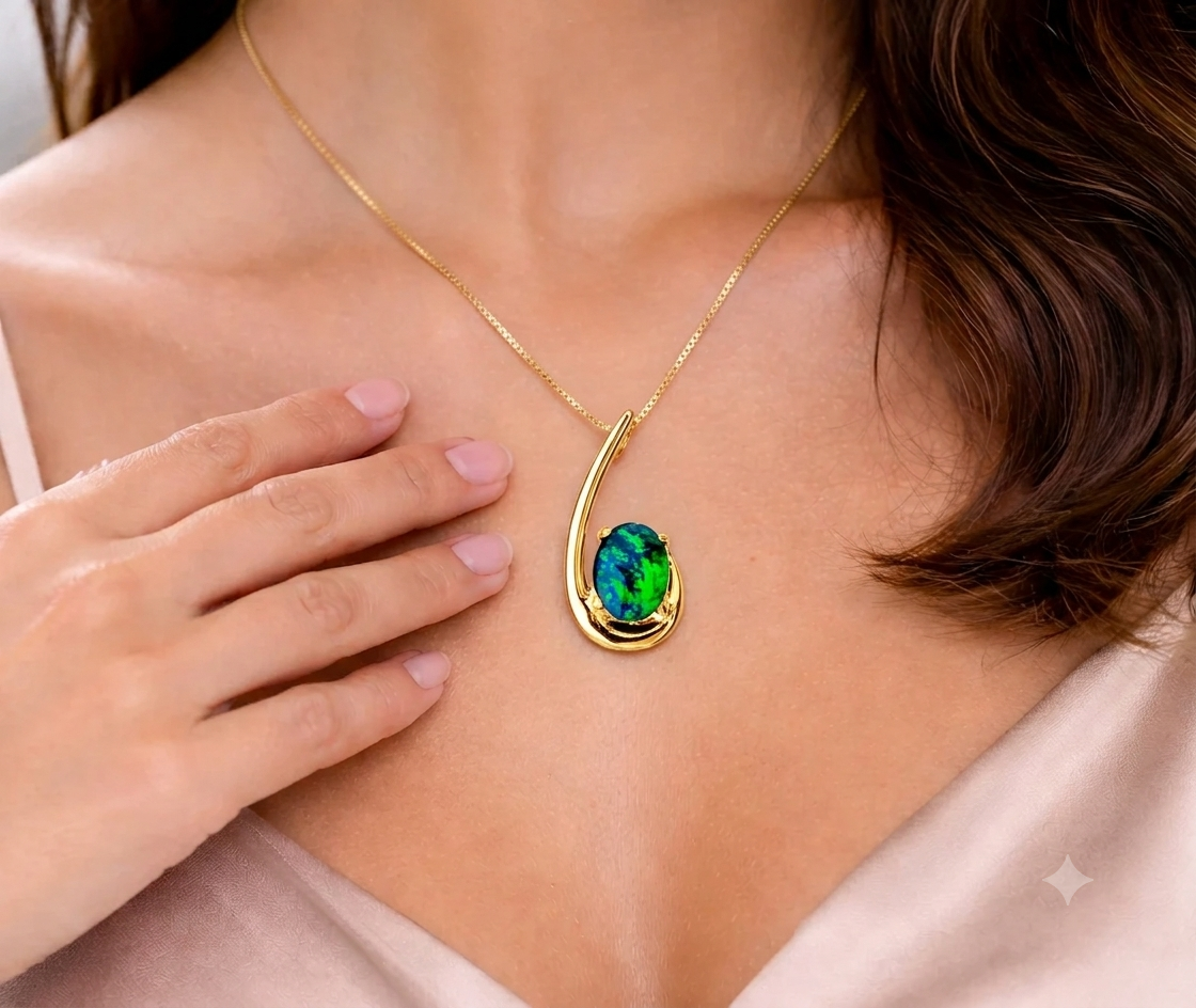 Gold Pendant Triplet 0806