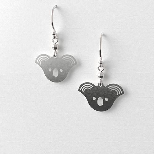 Earrings Koala Head Icon