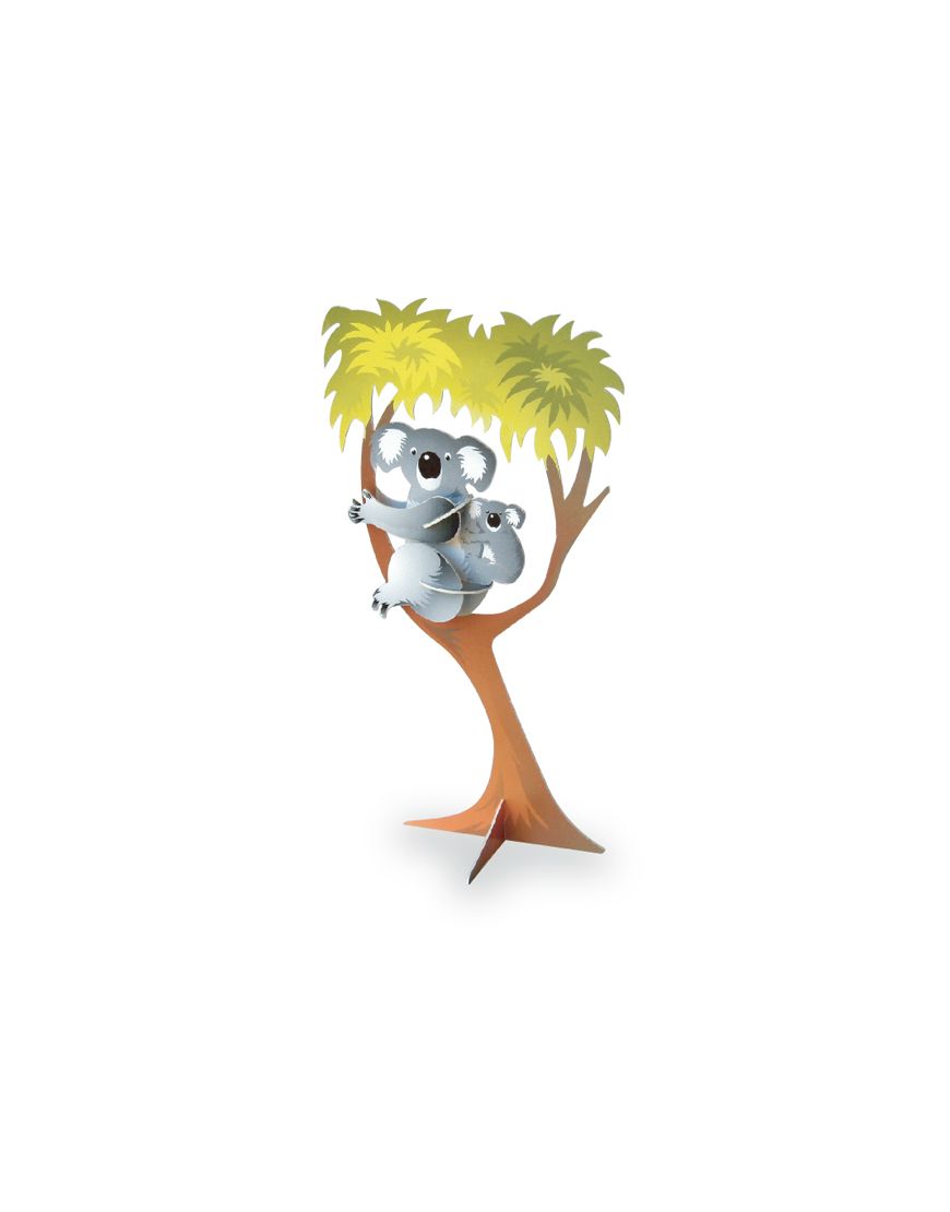 Doodads Koala 3D Postcard