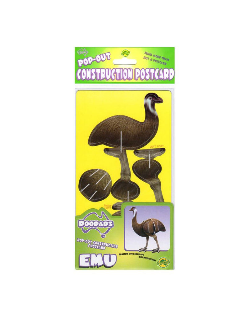 Doodads Emu 3D Postcard