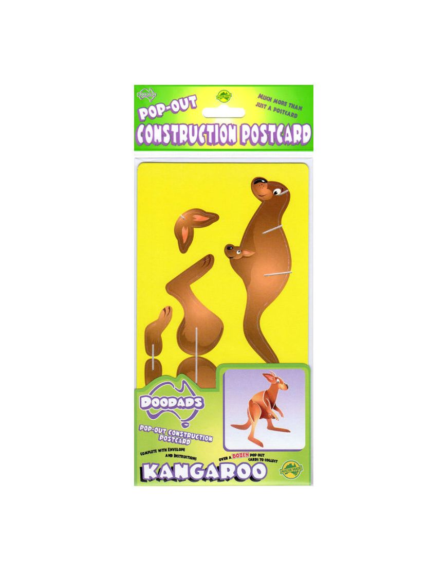 Doodads Kangaroo 3D Postcard