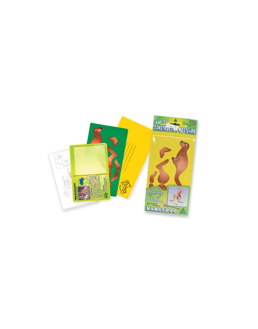 Doodads Kangaroo 3D Postcard