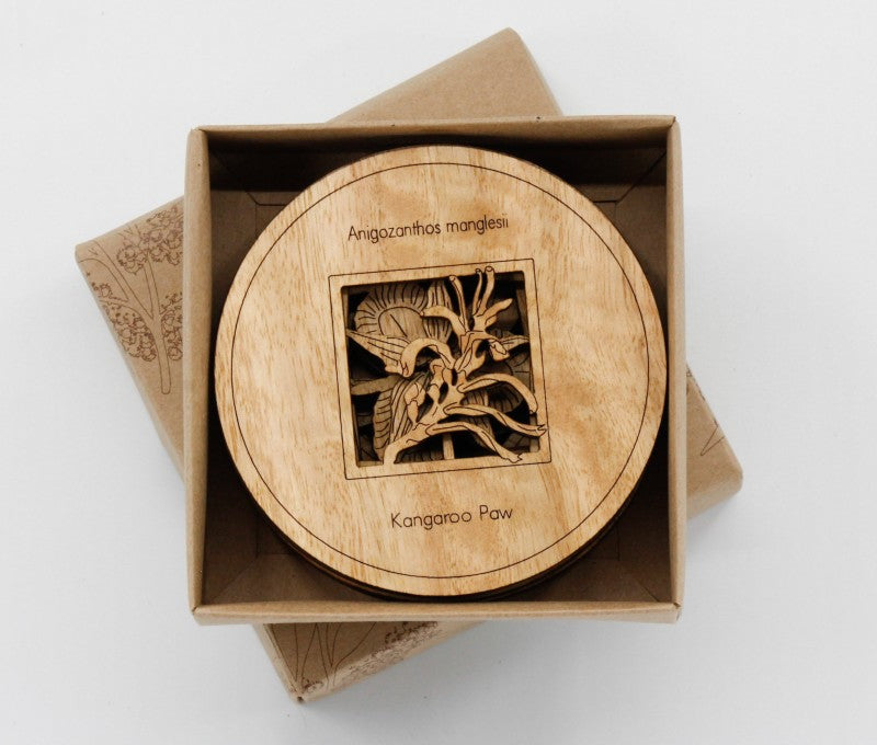 Coasters Flowers Round