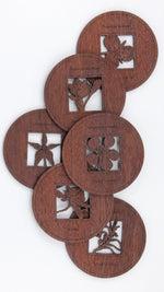Coasters Flowers Round