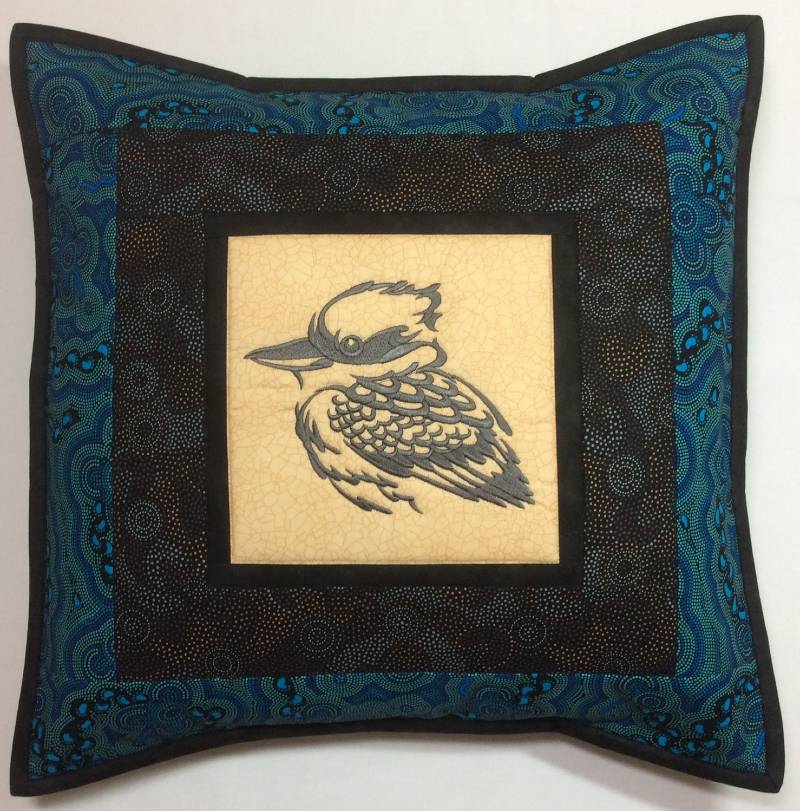 Cushion Cover Kookaburra on Aboriginal