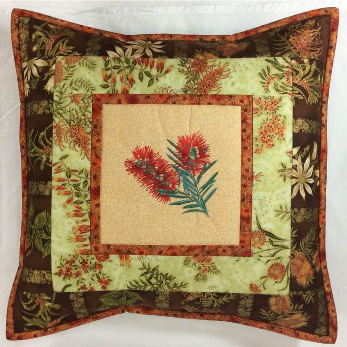 Cushion Cover Bottlebrush on Wildflower