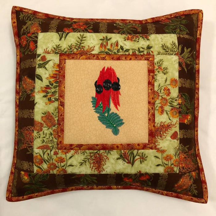 Cushion Cover Sturt Pea on Wildflower