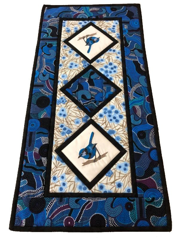 Runner Blue Wren on Aboriginal