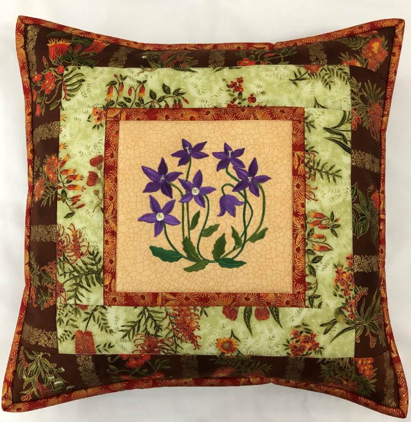Cushion Cover Bluebell on Wildflower