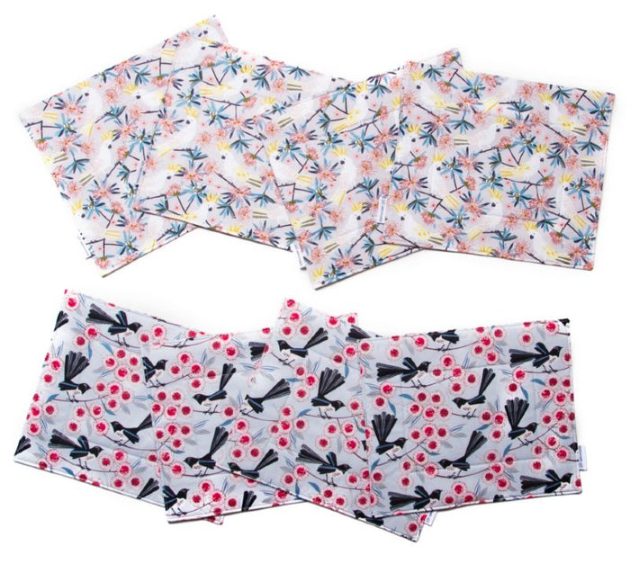 Placemat Wagtail Cockatoo Cotton