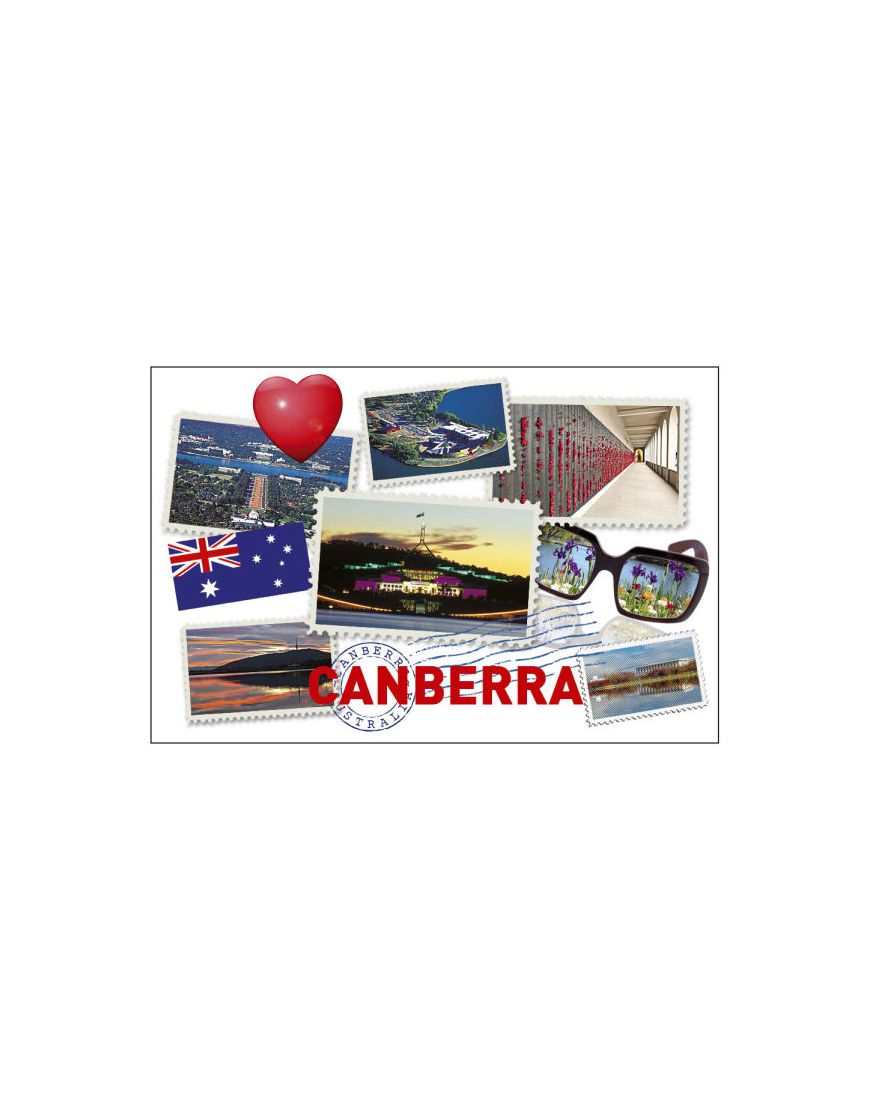 Magnet Stamps Canberra Tin
