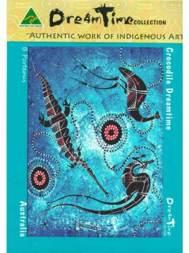 Canvas Sml Crocodile Dreamtime