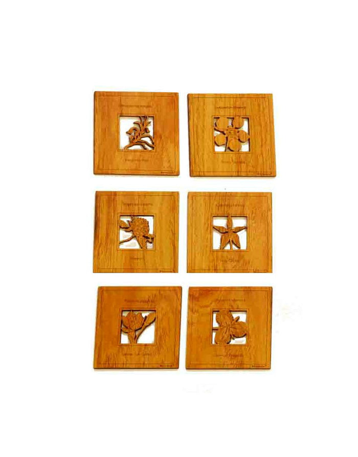 Coasters Flowers Square