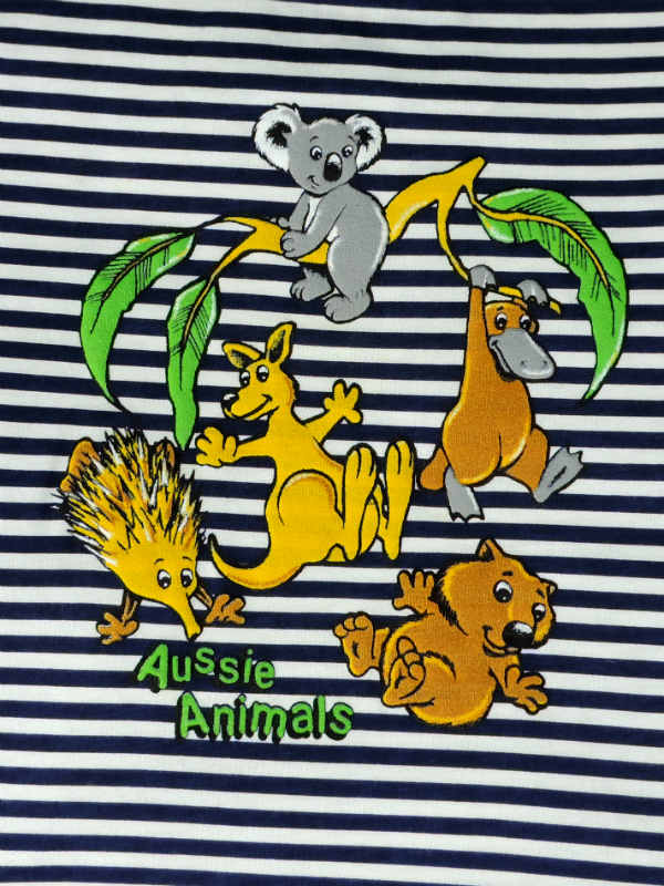 Kids TS Aussie Animals Tumbling STRIPE