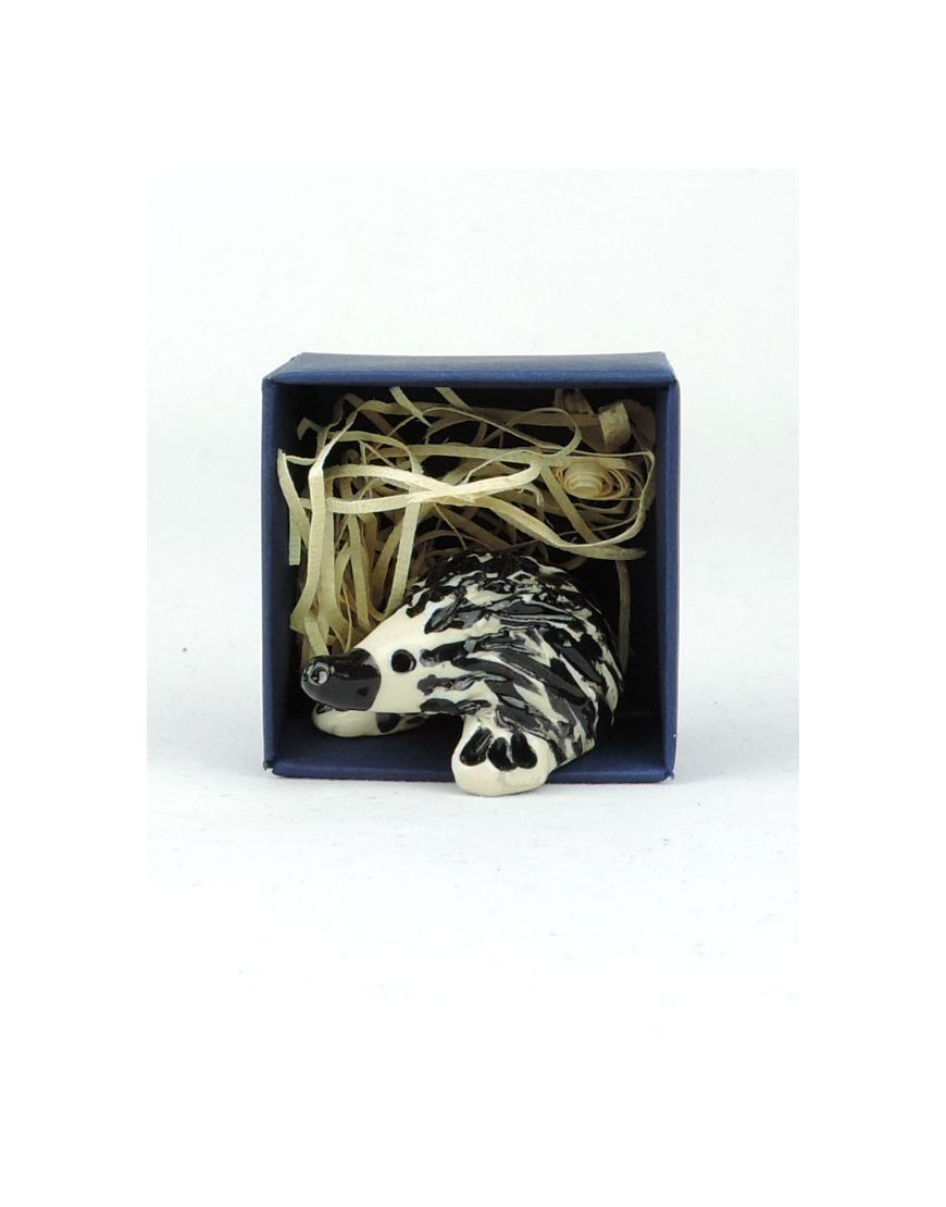 Glazed Echidna Ceramic Animal