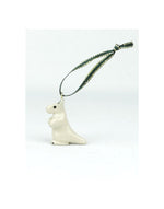 Glazed Xmas Kangaroo Ceramic Animal
