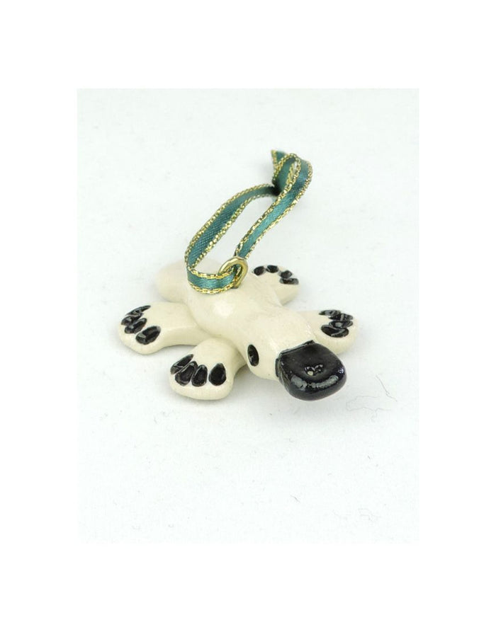 Glazed Xmas Platypus Ceramic Animal