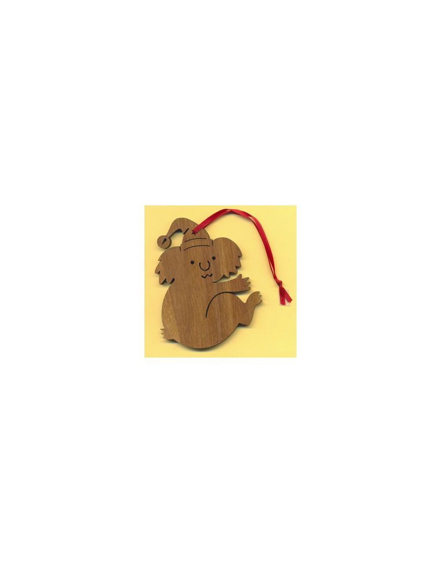 Med Dark Santa Koala Christmas Dec