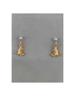 Wood Earrings Hanging Kangaroo